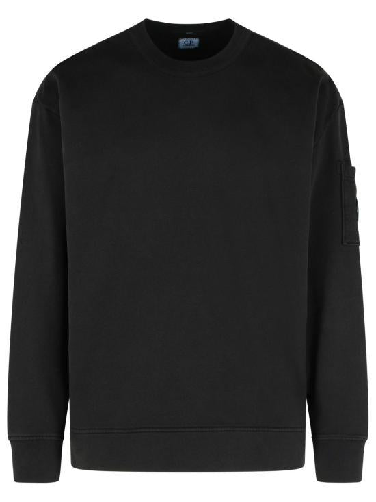 CP Company Black Long Sleeve Sweatshirt 19CMSS058A 006372G999