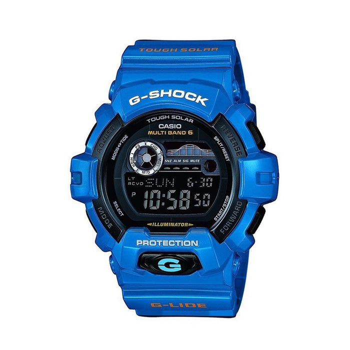 G Shock Surfer Blue Urethane Men’s Watch Rubber Strap GWX 8900D 2DR