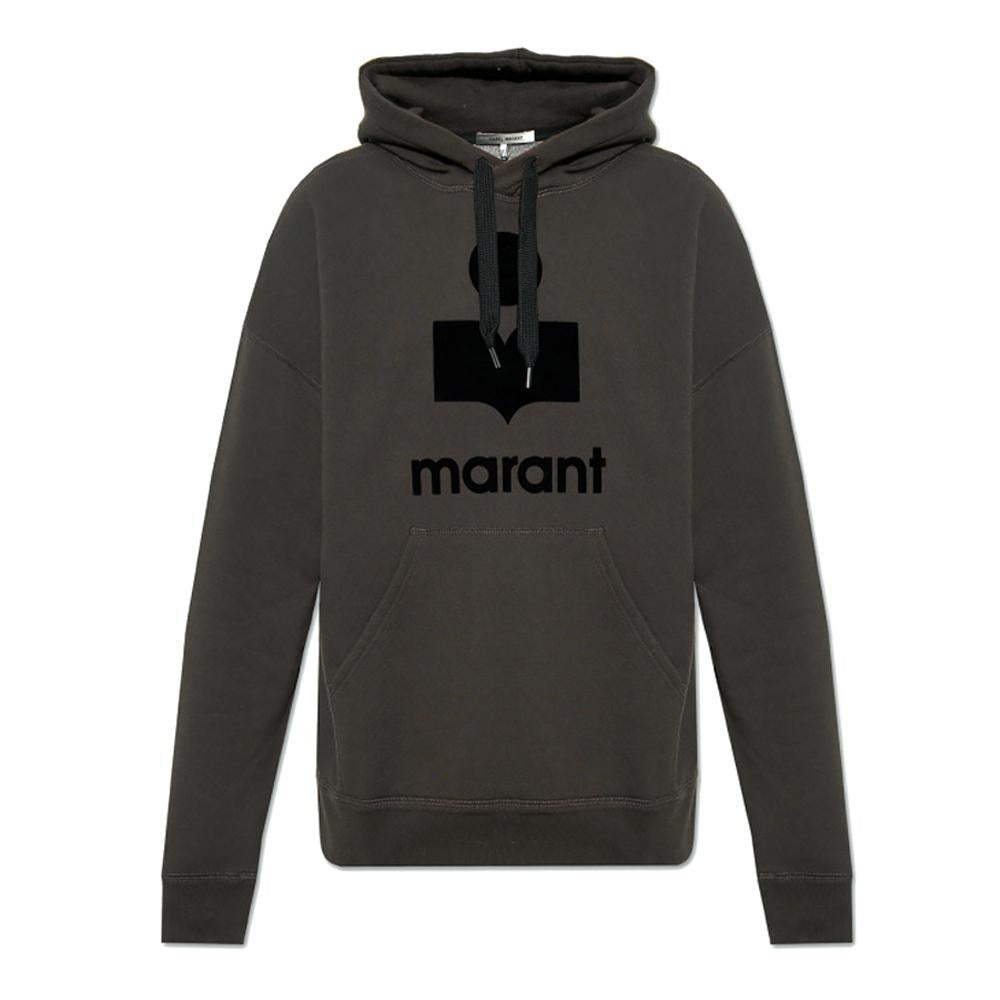 Isabel Marant Logo Fleece Hoodie Men’s Beige