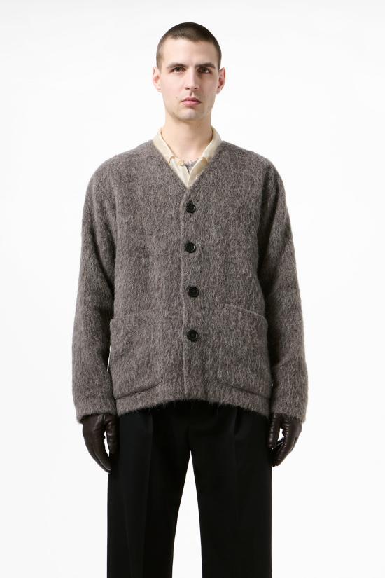 OUR LEGACY Hairy Wool Cardigan Mole Grey Men’s