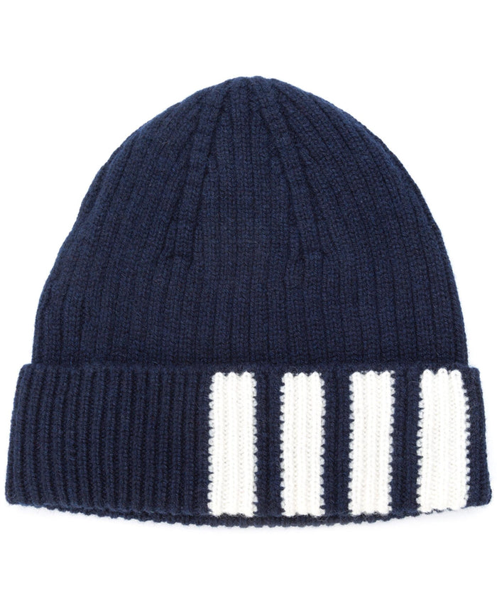 THOM BROWNE Diagonal Stripe Cashmere Beanie MKH009A 00011 415
