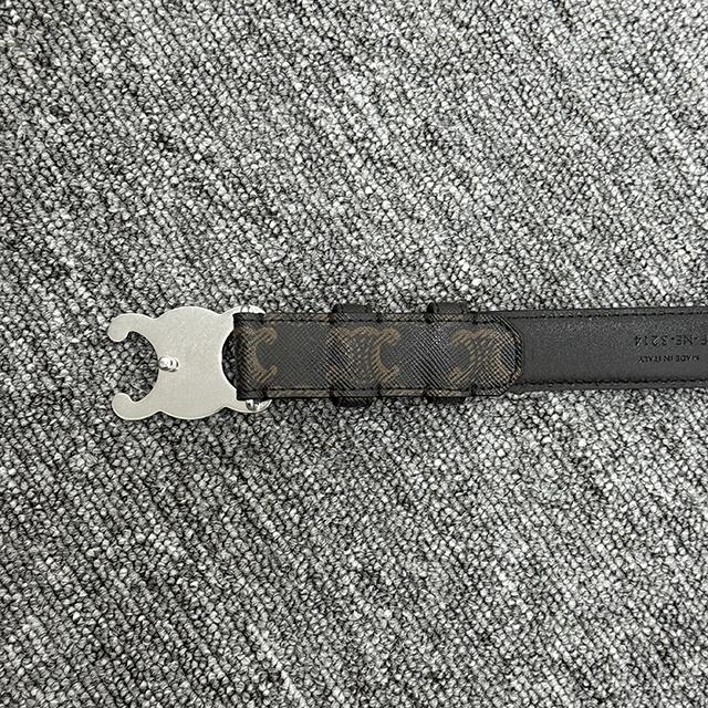 CELINE Triomphe Canvas Medium Belt 45AKA2ACO 38SI