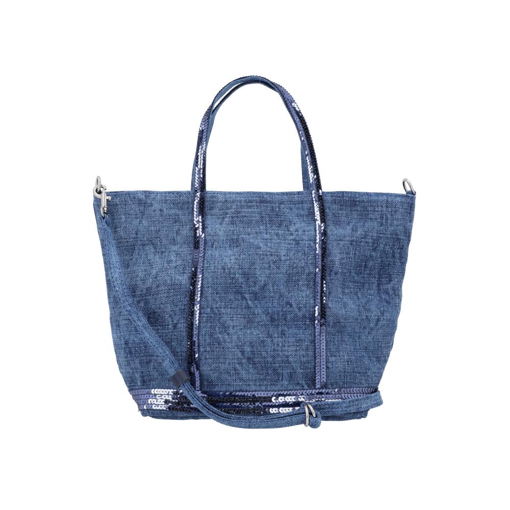 Vanessa Bruno Cabas Sequin Linen Zip Small Women’s Tote Bag 0PVE31 V40435 890