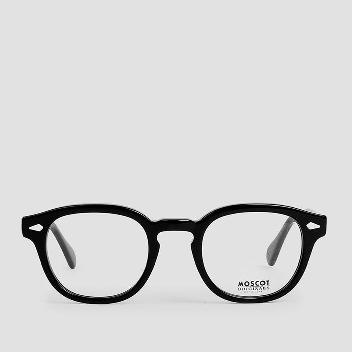 Moscot Lemtosh Glossy Black Acetate Eyeglasses Frame 49 Unisex