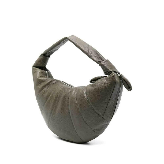Lemaire Croissant Fortune Mini Crossbody Bag Brown Leather