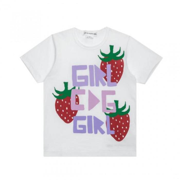 Comme des Garcons Strawberry Graphic Short Sleeve T-Shirt