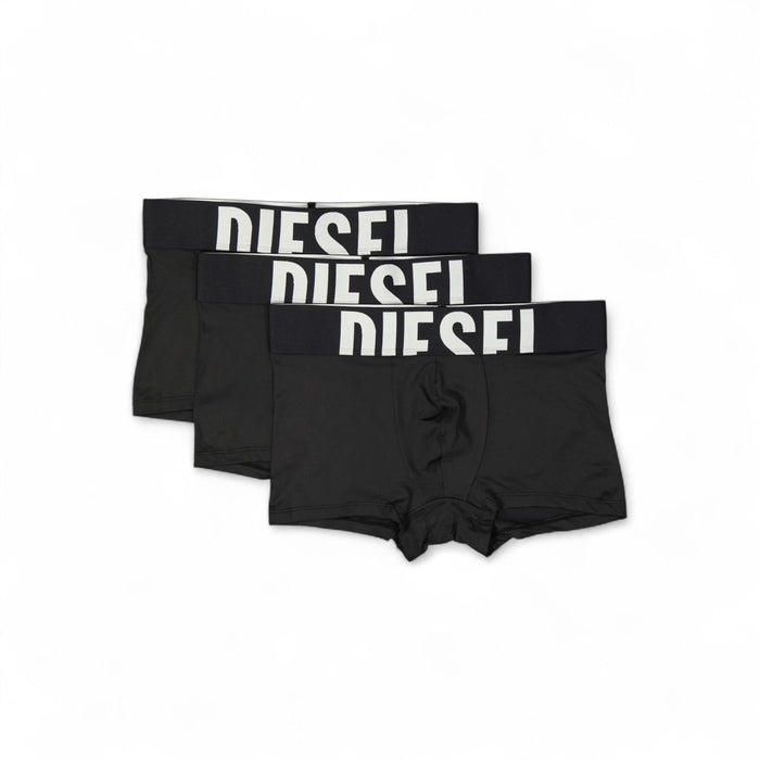 DIESEL Men’s Damien Dpop 3-Pack Boxer Briefs Navy Cotton