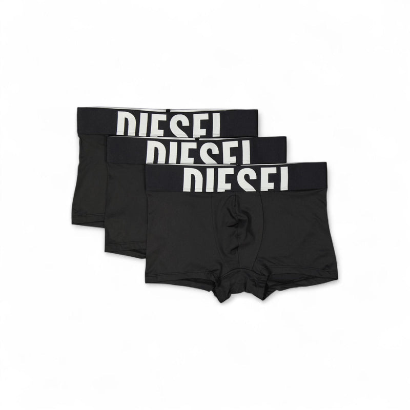 DIESEL Men’s Damien Dpop 3-Pack Boxer Briefs Navy Cotton