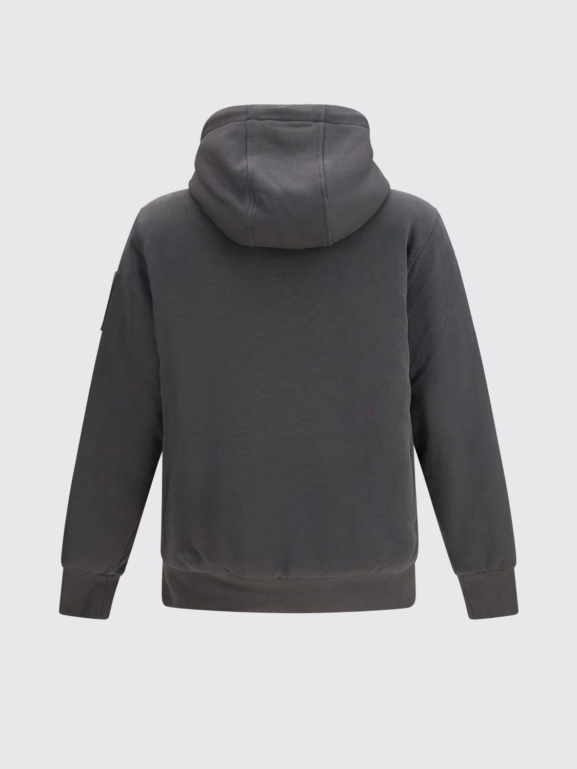 Moose Knuckles Black Zip-Up Bomber Jacket for Men