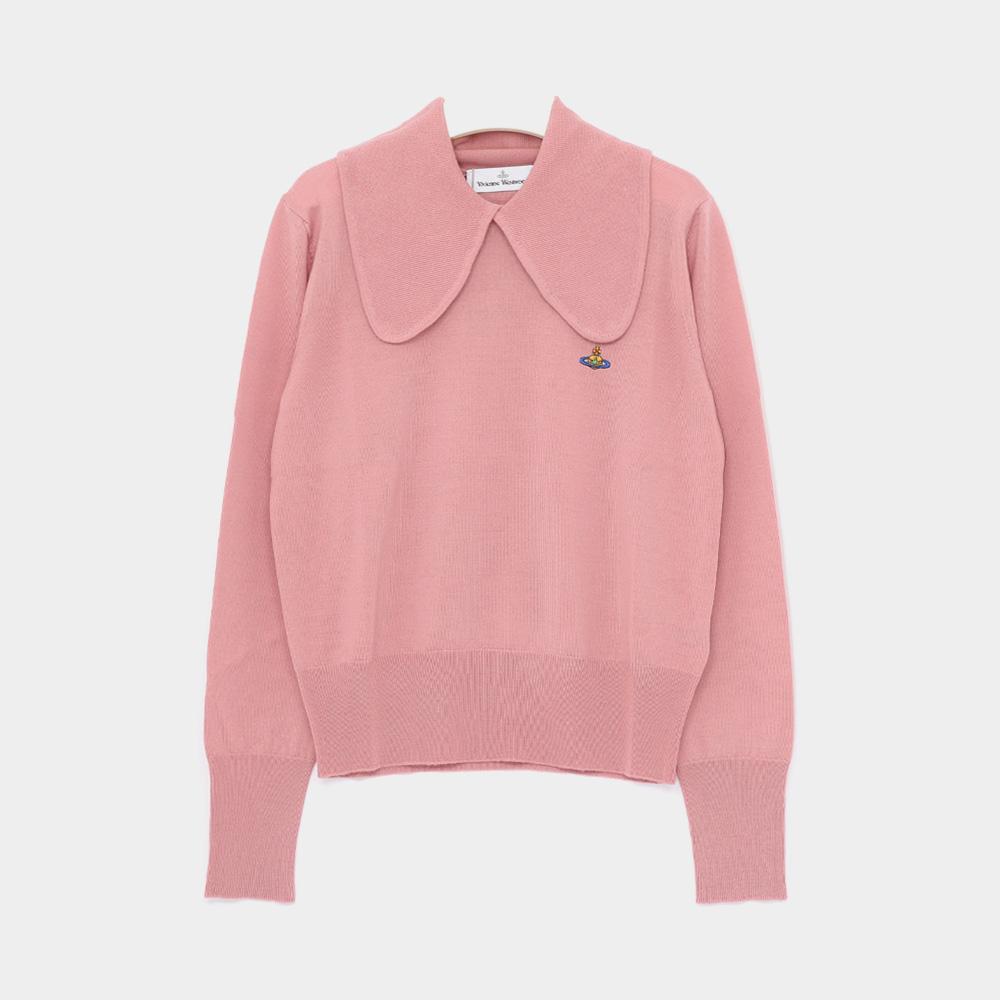 Vivienne Westwood ORB Tie Bea Collar Women’s Round Neck Knit Sweater