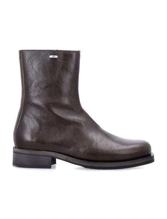 OUR LEGACY Deep Olive Leather Boots A2267 CDO