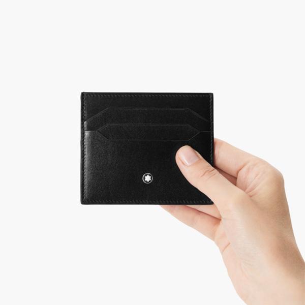 Montblanc Meisterstück 6CC Card Holder Black Leather Men's Wallet