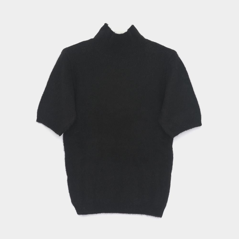 A.P.C. Eddy Alpaca Wool Blend Short-Sleeve Turtleneck Sweater WPABE F23343 LZZ