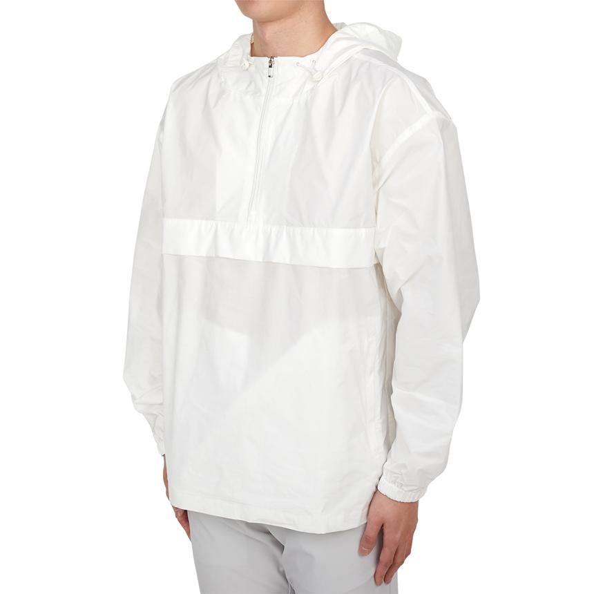 malbon Evergreen Men’s Hooded Anorak Golf Jacket ME0037 WHT