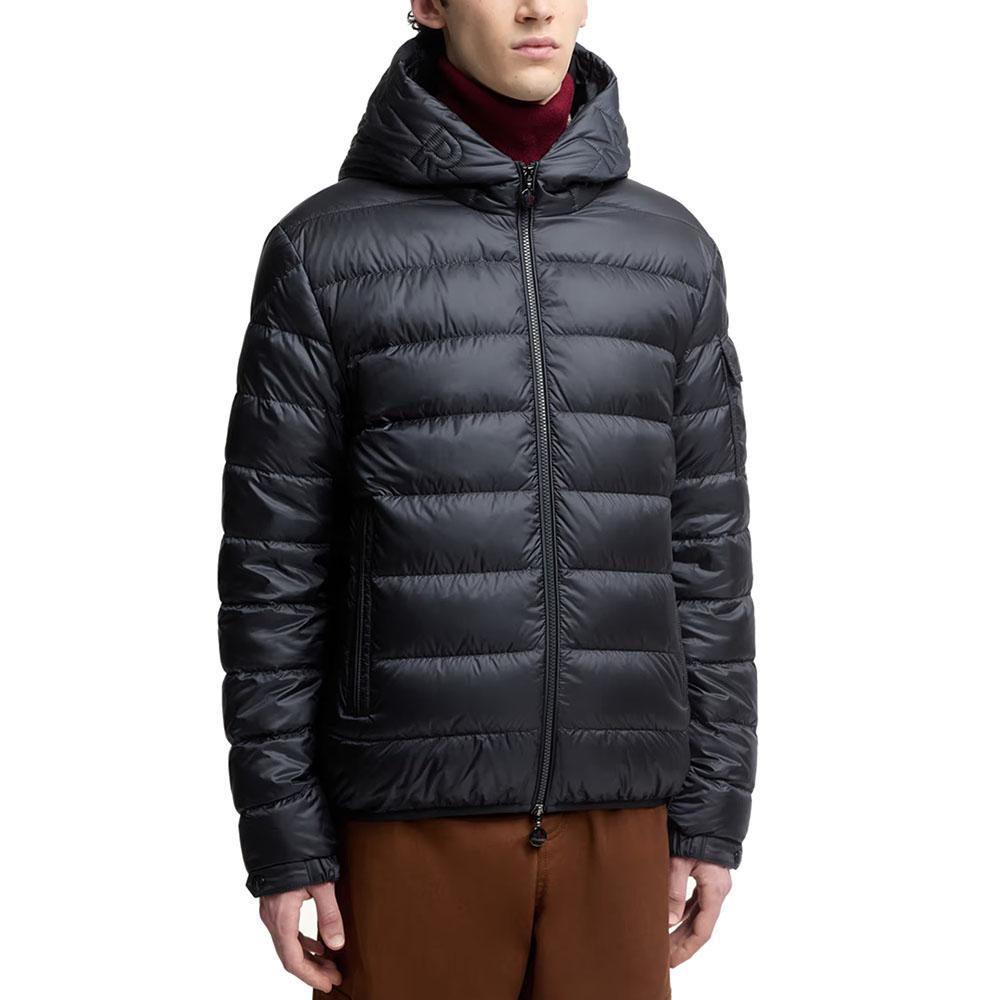 Moncler Navy Hooded Down Jacket for Men