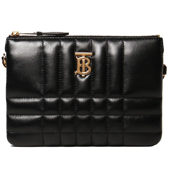 BURBERRY Quilted Lola Double Pouch Crossbody Bag