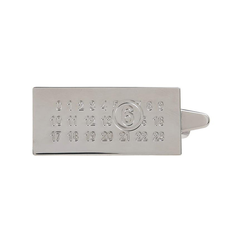 Maison Margiela MM6 Numeric Hair Clip Women Silver Tone Hair Accessory