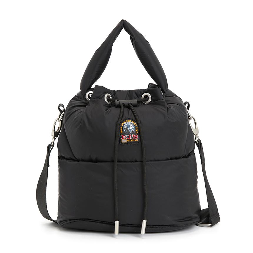 Parajumpers Hollywood Leather Bucket Bag Tote, Women’s, Gray 25 WPABABA33 0541
