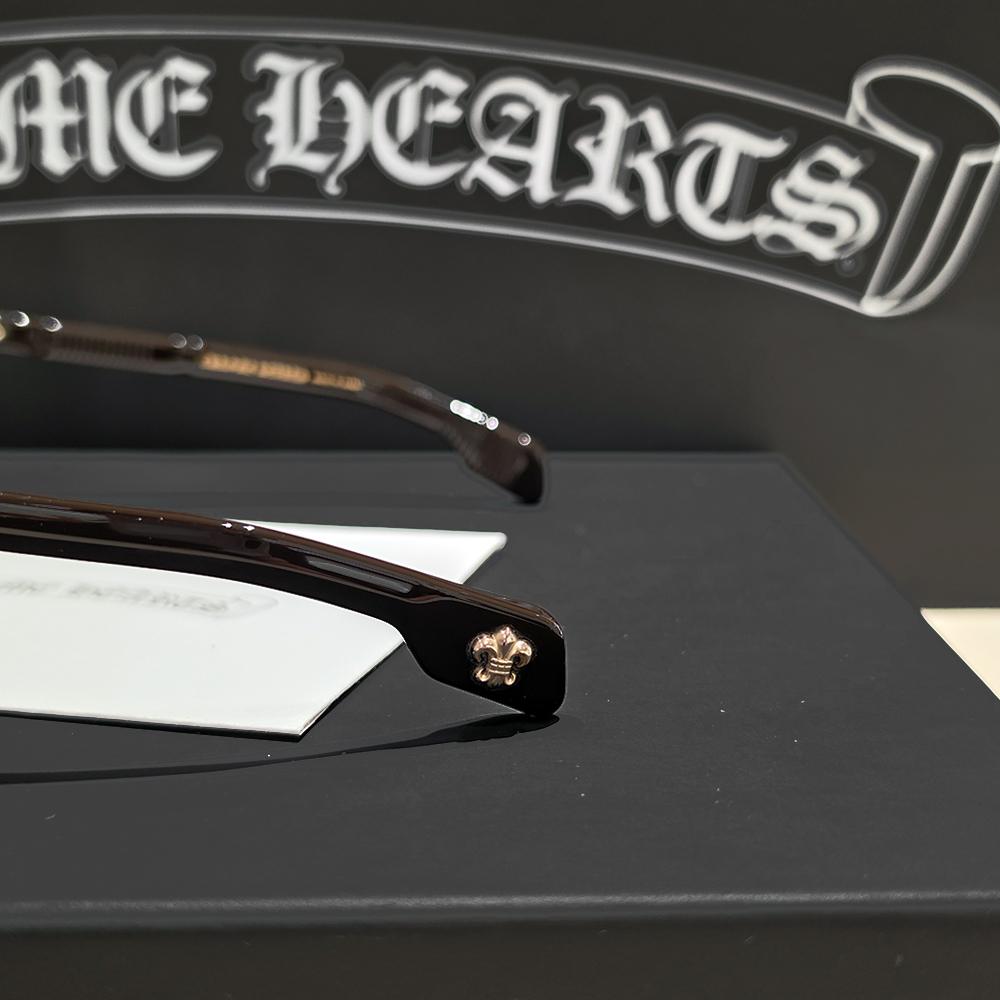 Chrome Hearts Cheopcheop Brown Gold-Rim Eyeglasses