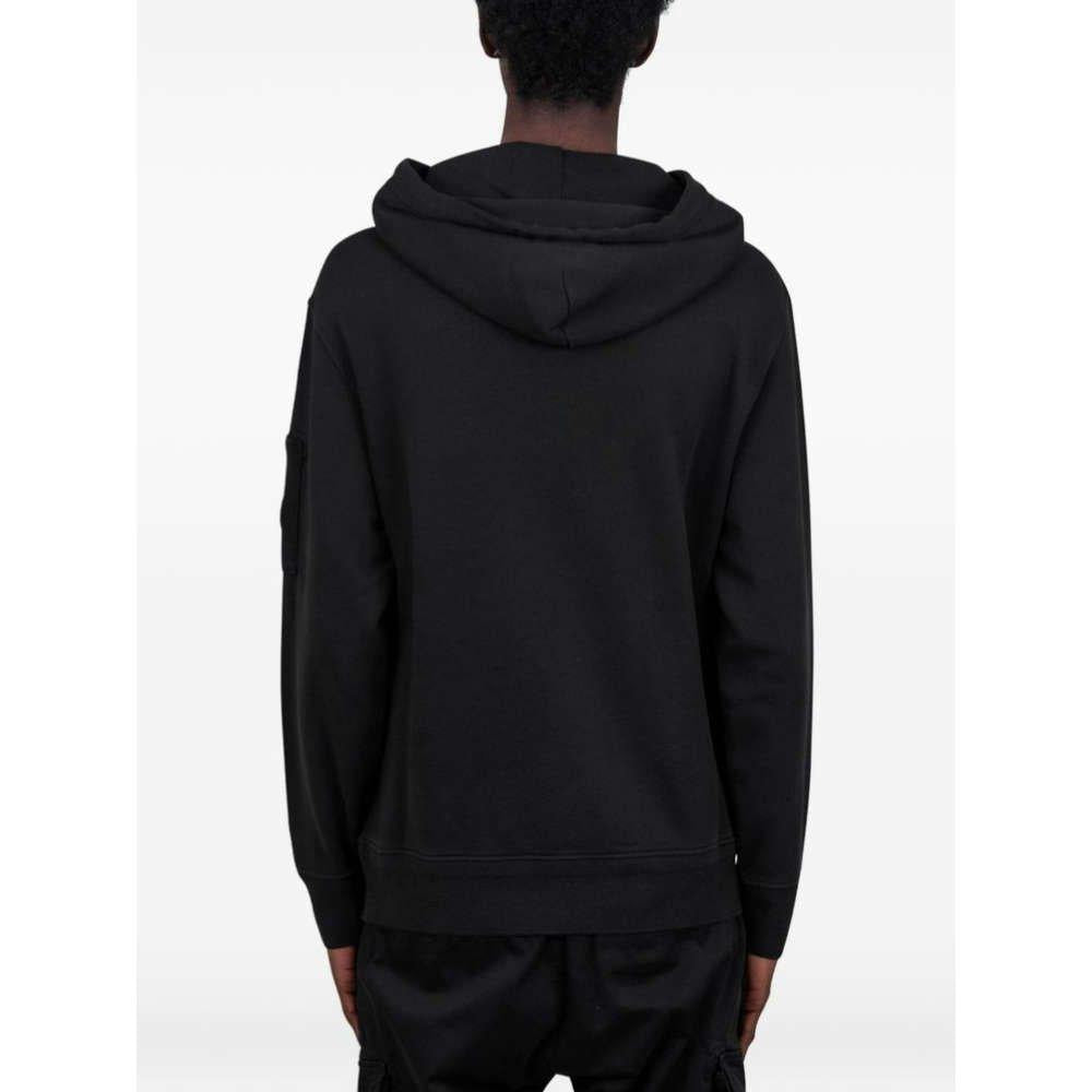 CP Company Lens Patch Black Hoodie Sweatshirt Unisex