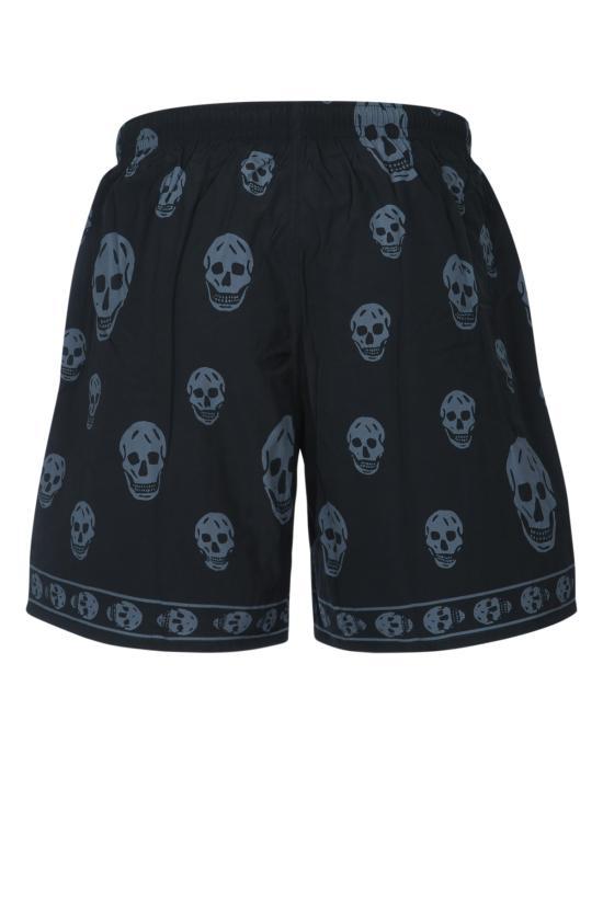 Alexander Mcqueen Black Cotton Drawstring Logo Short 847261 4419Q 1062 BLACK DOM
