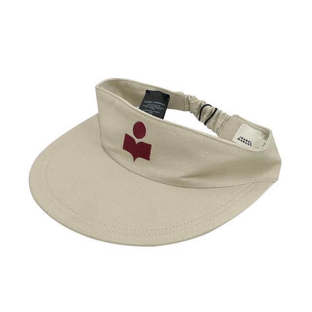 Isabel Marant Echarpe Visor Cap Ecru Unisex Accessories