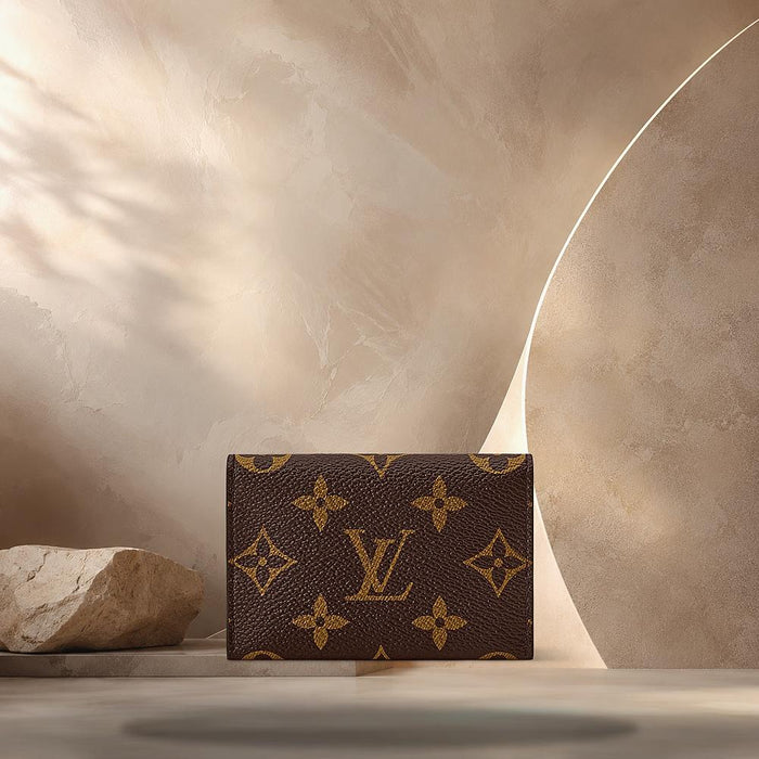 Louis Vuitton Monogram Blue Frost Silver Slim Card Holder