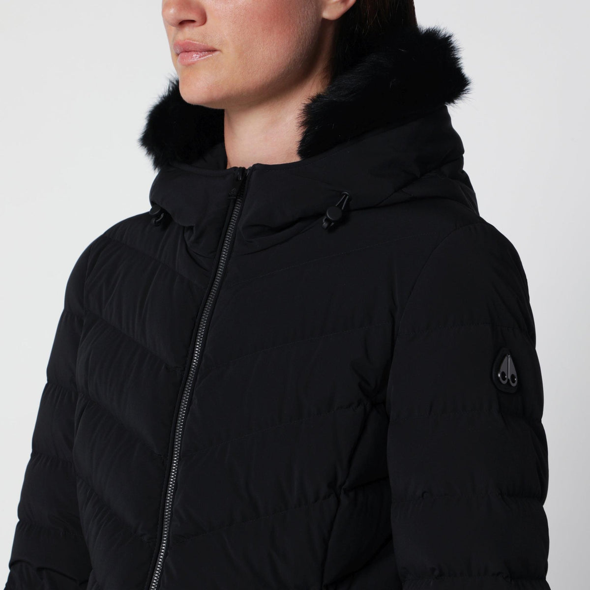 Moose Knuckles Navy Down Puffer Jacket for Women