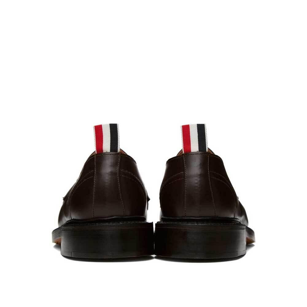 THOM BROWNE Box Calf Leather Penny Loafers for Men