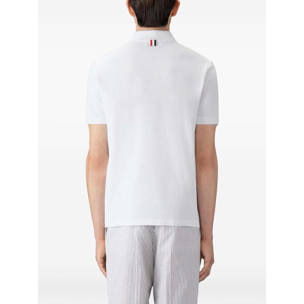 THOM BROWNE 4-Bar Cotton Piqué Men's Polo Shirt