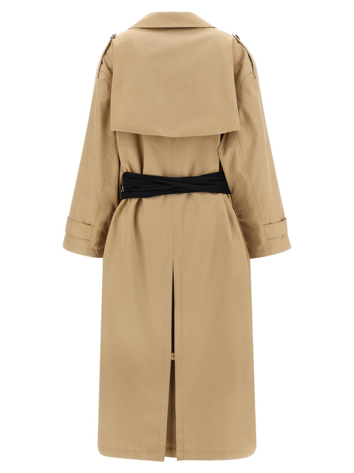 Maison Margiela Beige Cotton Blend Trench Coat