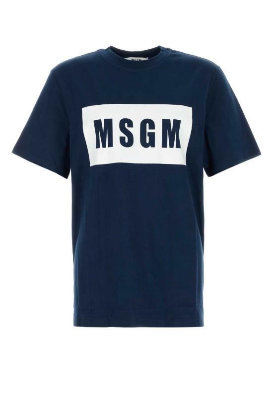 MSGM Box Logo Short Sleeve T-Shirt 3640MM520 247002 89