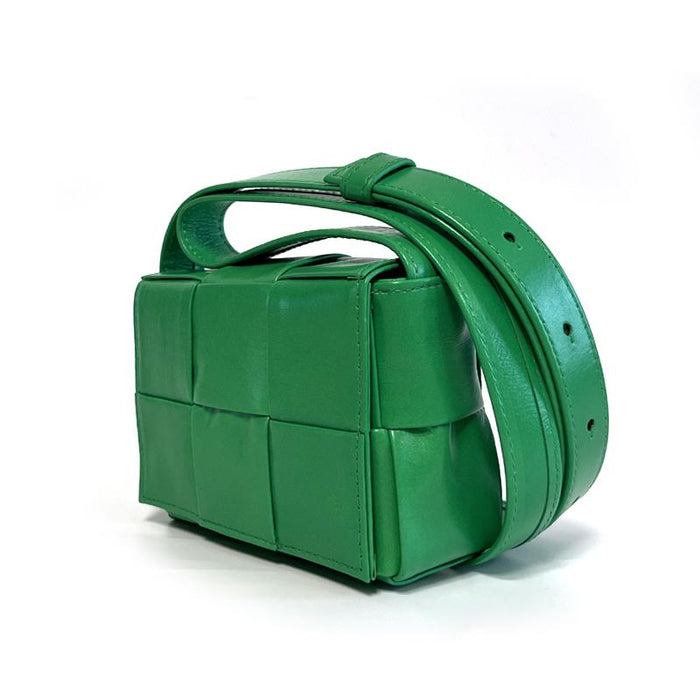 Bottega Veneta Parakeet Green Mini Candy Cassette Shoulder Bag