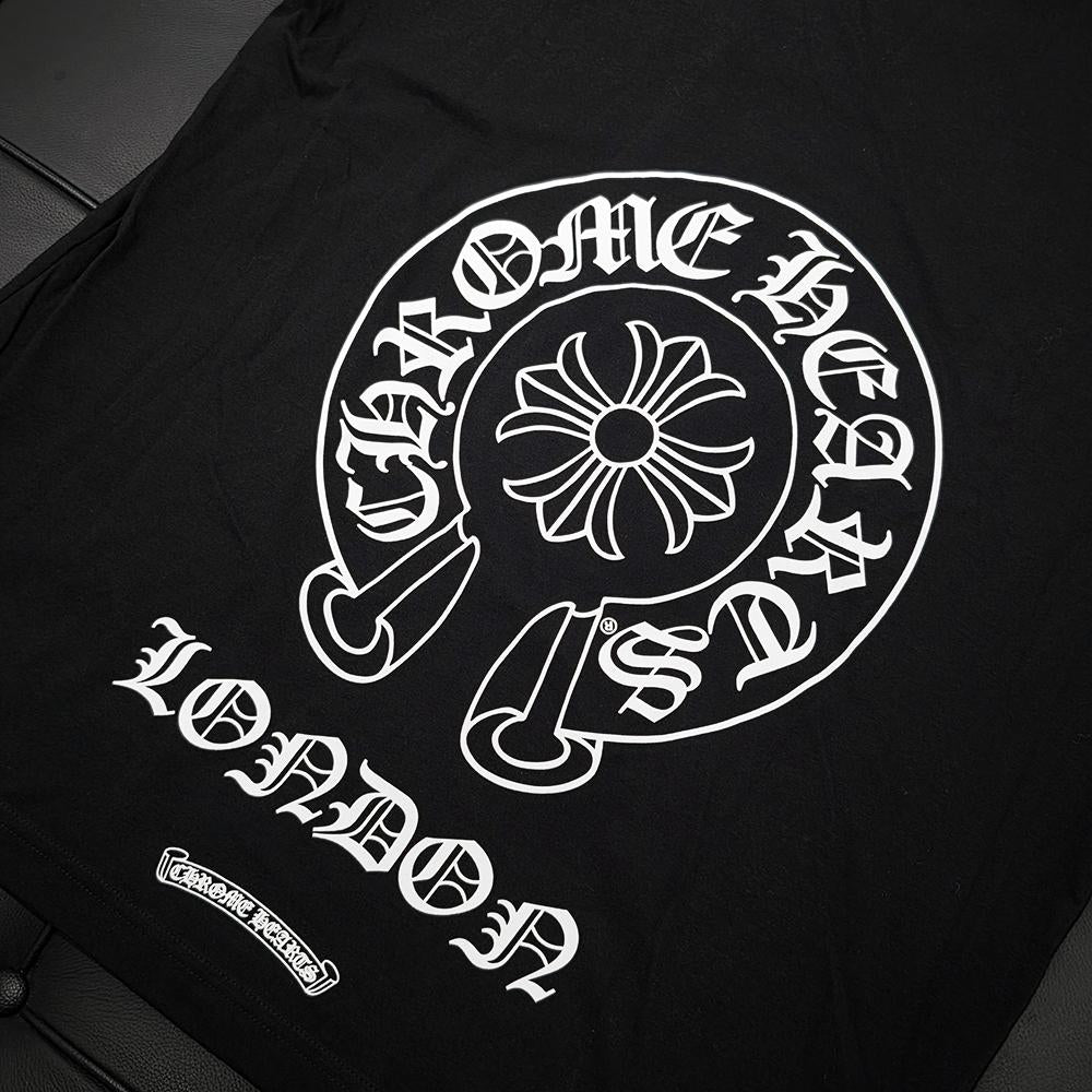 Chrome Hearts Horseshoe Logo Short Sleeve T-Shirt Black London