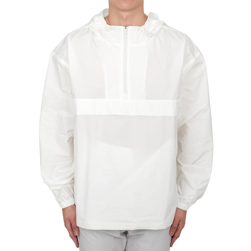 malbon Evergreen Men’s Hooded Anorak Golf Jacket ME0037 WHT