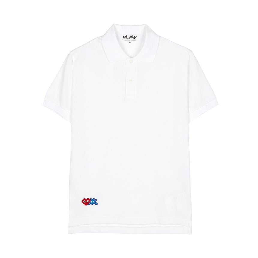 Comme des Garcons x Invader Men's Double Patch Polo Shirt AZ T336 051 3