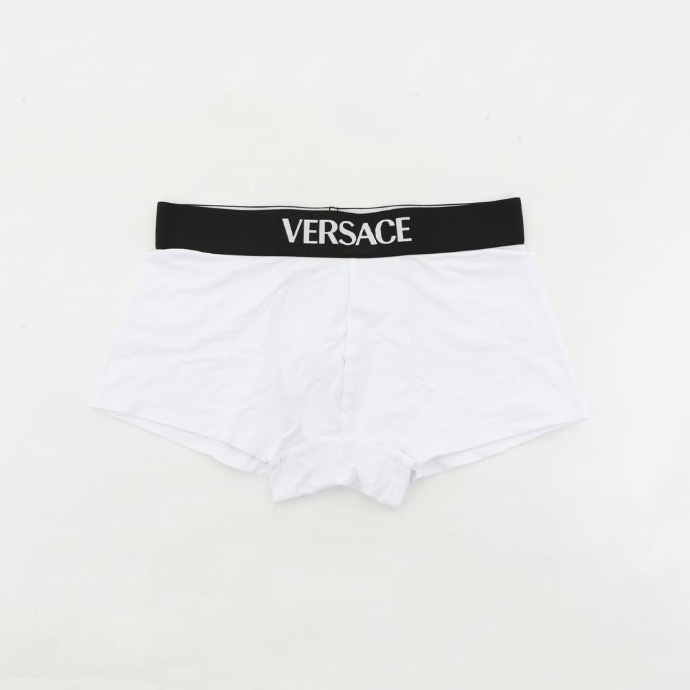 Versace Logo Waistband Cotton Boxer Briefs Men’s Underwear 1020541 1A14783 1W000