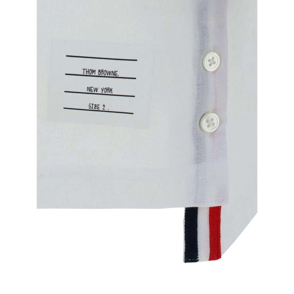 THOM BROWNE RWB Pocket White Cotton Polo T-Shirt Unisex