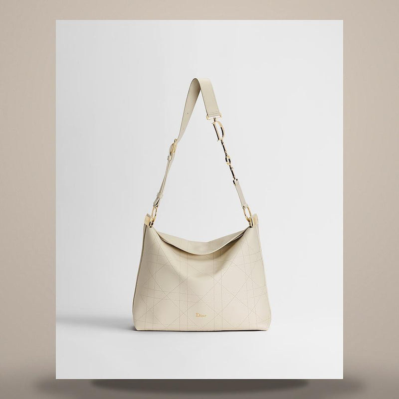 DIOR Dioriviera Medium Crea Flap Macro Cannage Grained Calfskin C M1412OUVK M79U