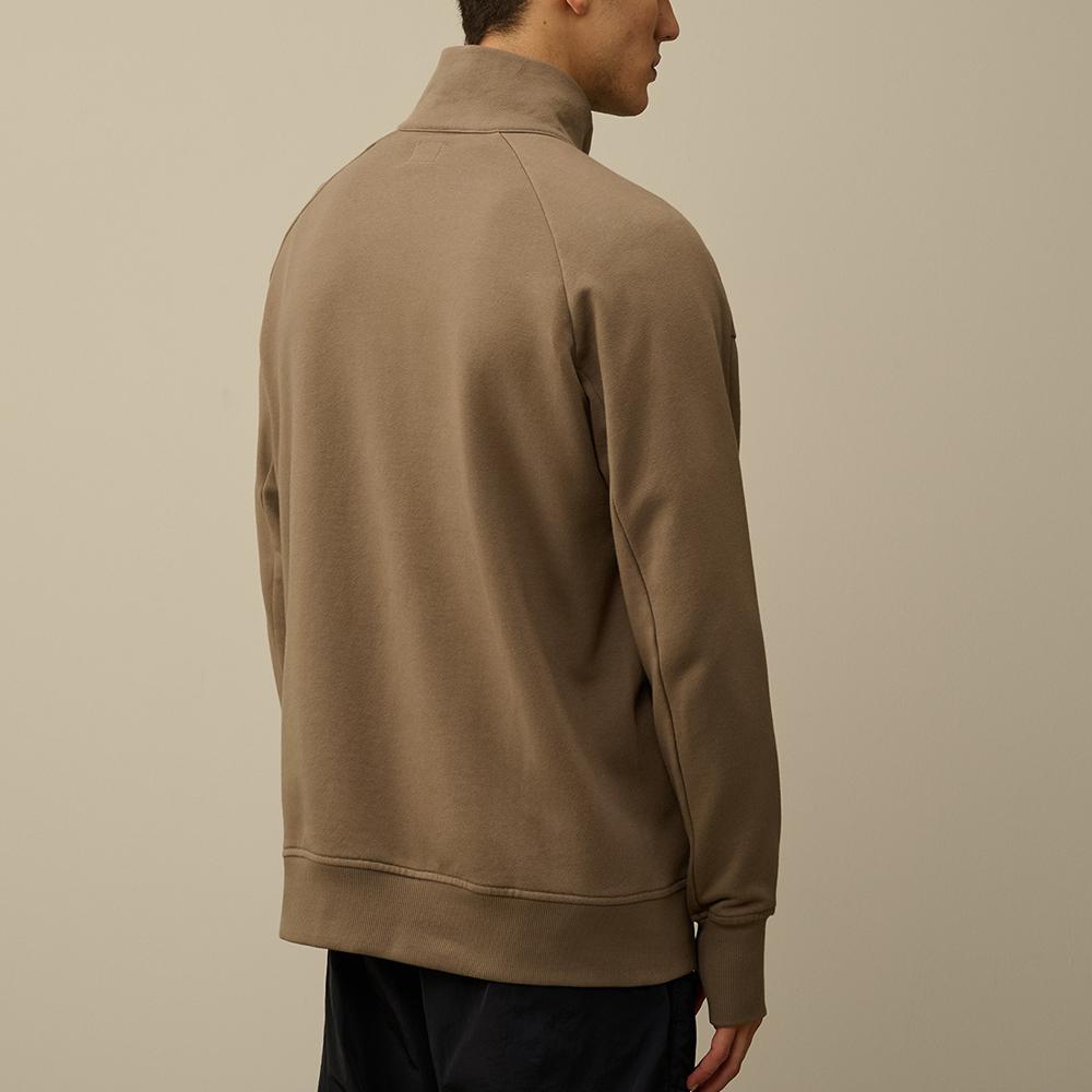 CP Company Diagonal Fleece Half-Zip Sweatshirt Men’s Green