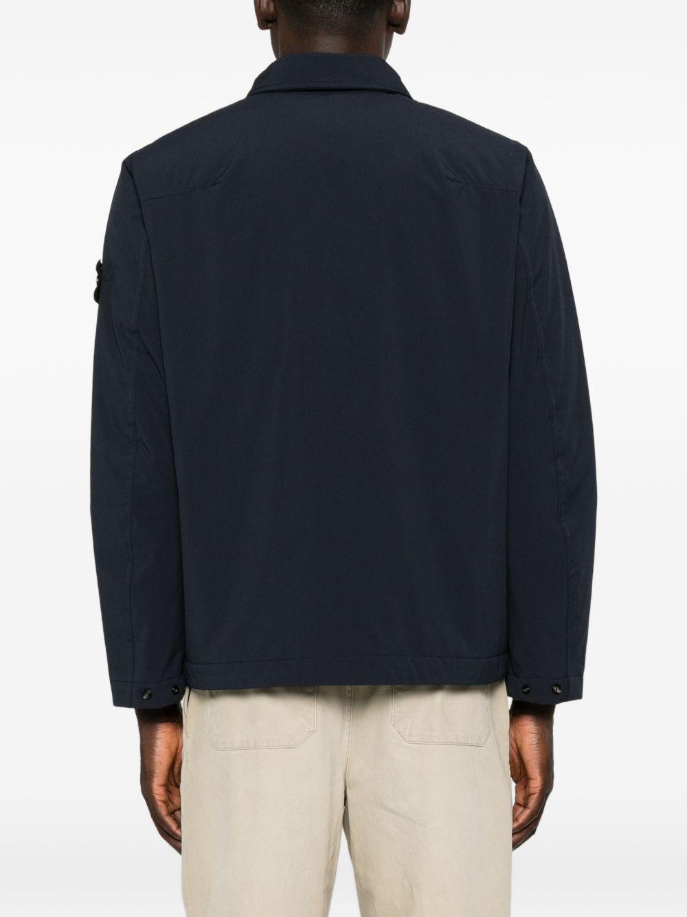STONE ISLAND Black Nylon Bomber Jacket for Men