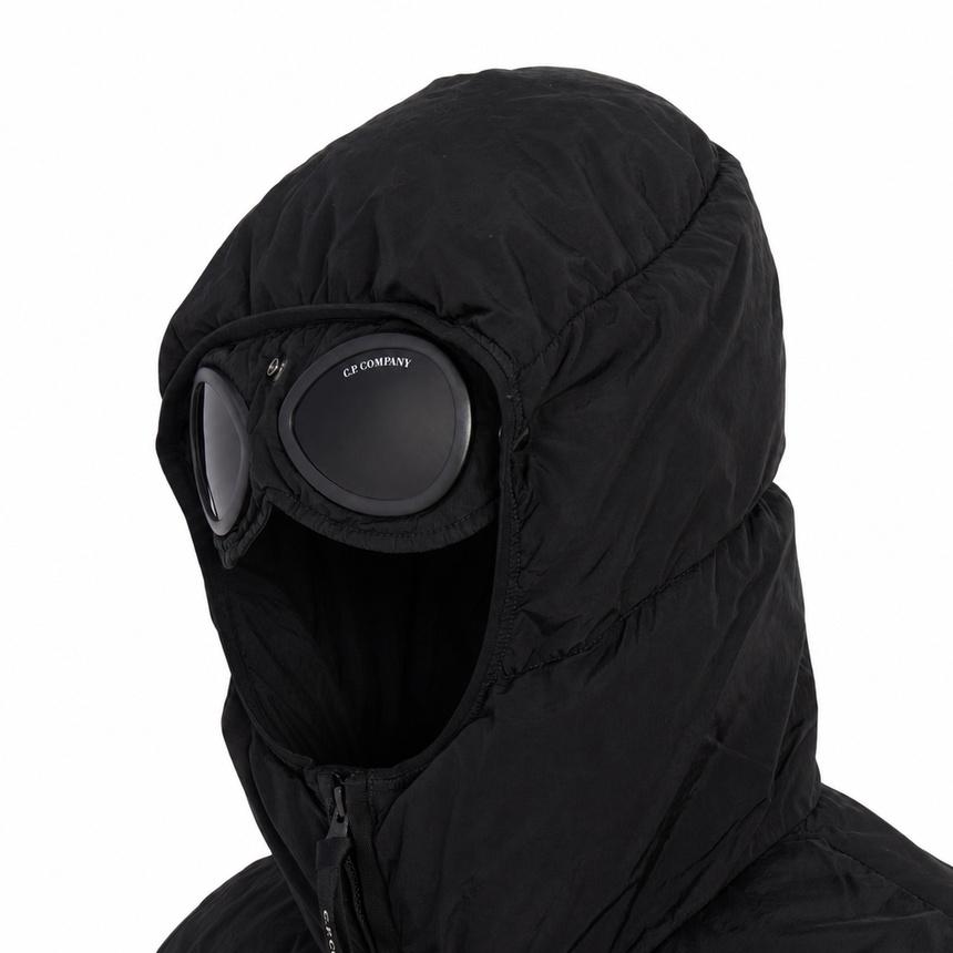 CP Company Black Down Puffer Jacket for Men