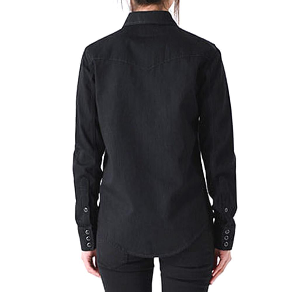 Saint Laurent Western Denim Shirt Black