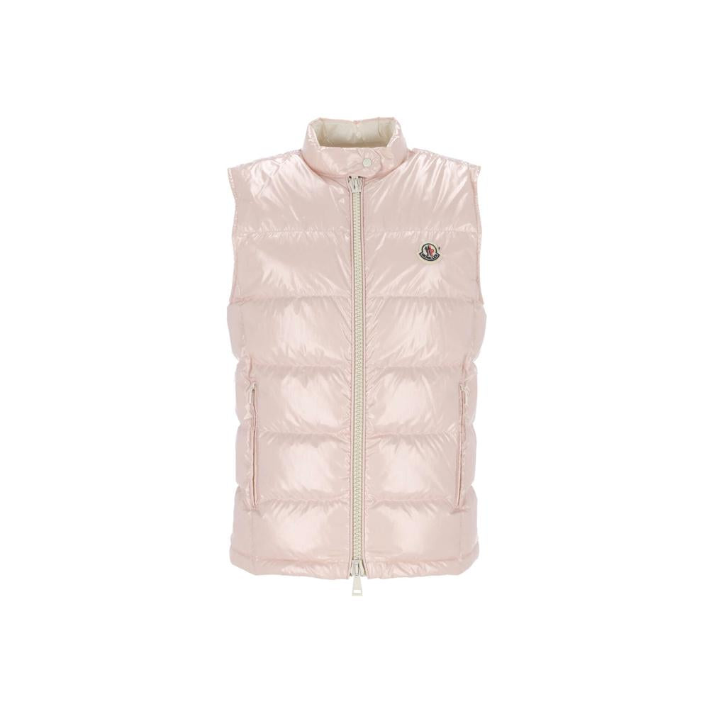 Moncler Alcibia Logo Patch Down Vest Navy