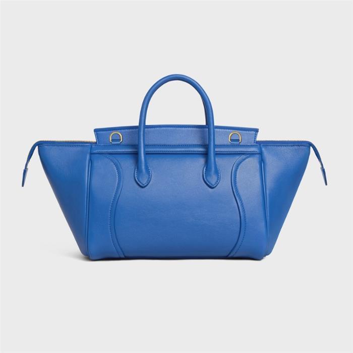 CELINE Small New Luggage Supple Shiny Lambskin Shoulder Bag
