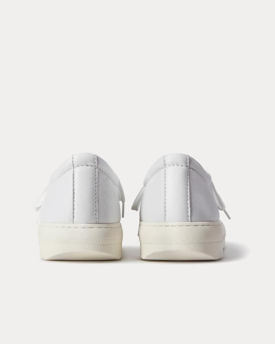 SUNNEI White Leather Low-Top Sneakers SHOXSNK004 LTH066998