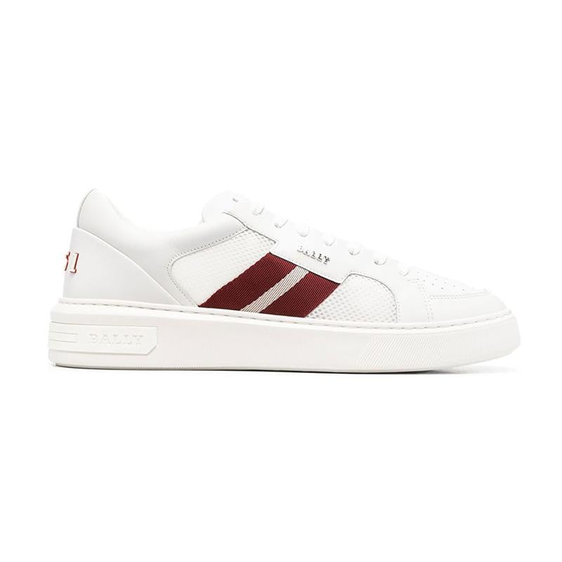 BALLY Melis White Leather Low-Top Sneakers 60194225261 F007