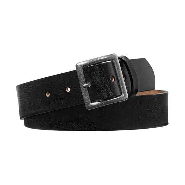 TAIGA TAKAHASHI Black Leather Garrison Belt TTCORE 028