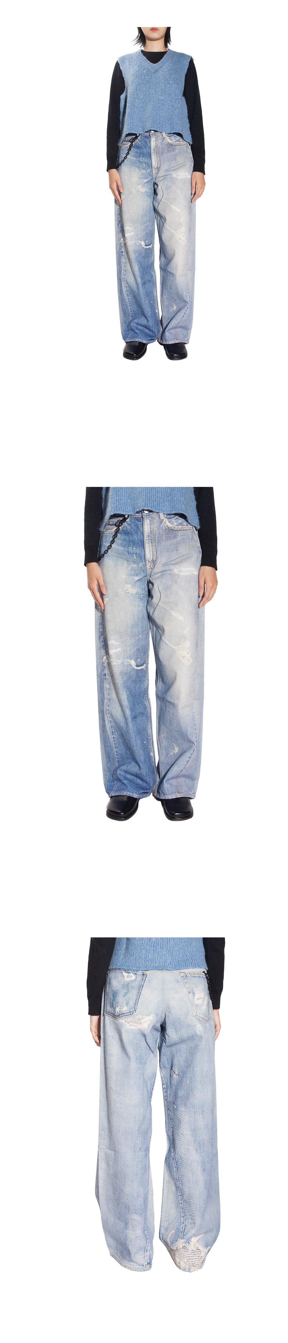 OUR LEGACY Digital Print Denim Full Cut Women’s Jeans