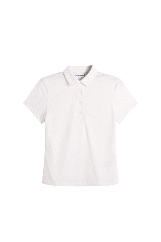J LINDEBERG Women’s Polo Shirt GWJT15346O600 FLIGHT BRIDGE WHITE MOON S DOM